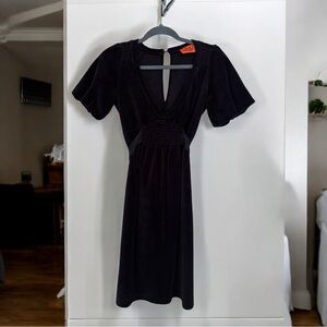 Vintage Midnight Blue Velvet Juicy Couture Dress